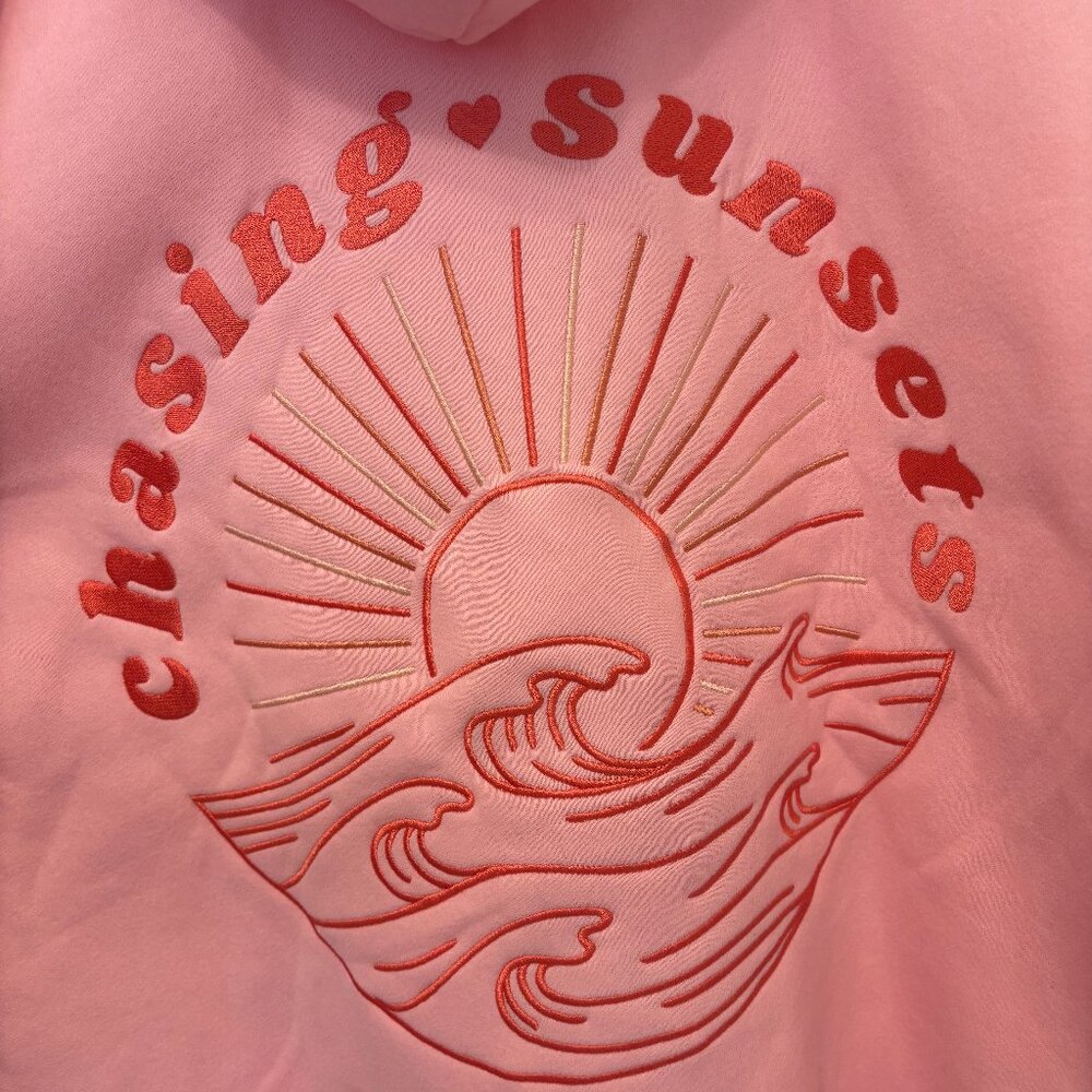 Pink Palm Puff x Amare. NIB. Size Medium